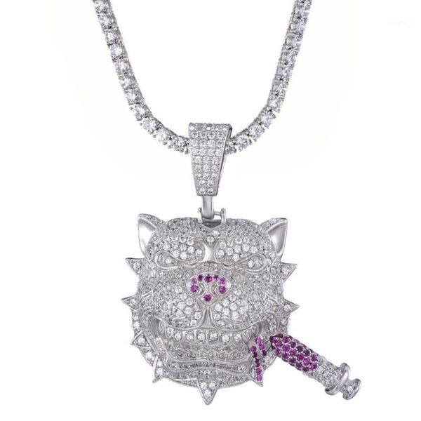 hip hop paved cubic zircon iced out bling bully dog pendants necklaces for men rapper jewelry with rope chain drop shipping1, Silver
hip hop paved cubic zircon iced out bling bully dog pendants necklaces for men rapper jewelry with rope chain drop shipping1, Silver