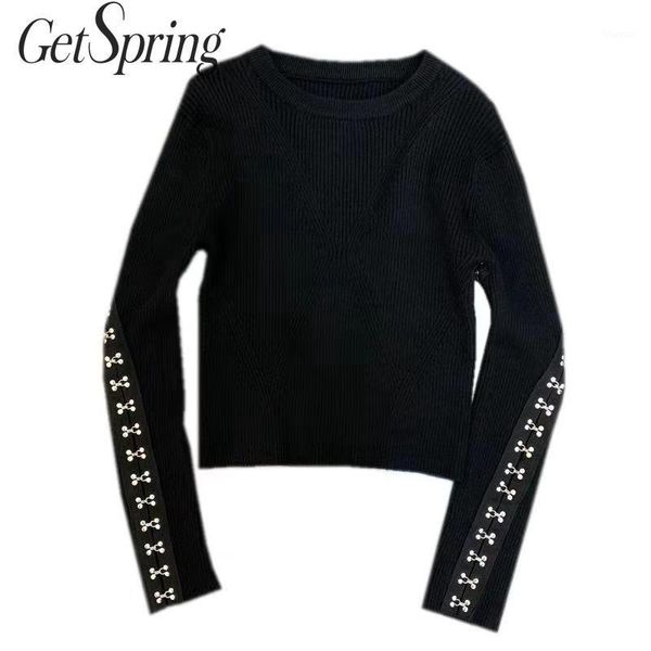 getspring women sweater o neck long sleeve knit sweater women sweaters and pullovers all match slim thin womens sweaters 2019 knitting1, White;black
getspring women sweater o neck long sleeve knit sweater women sweaters and pullovers all match slim thin womens sweaters 2019 knitting1, White;black