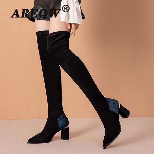 women knee high boots thigh fashion high heels casual comfort party woman winter boots knee, Black
women knee high boots thigh fashion high heels casual comfort party woman winter boots knee, Black