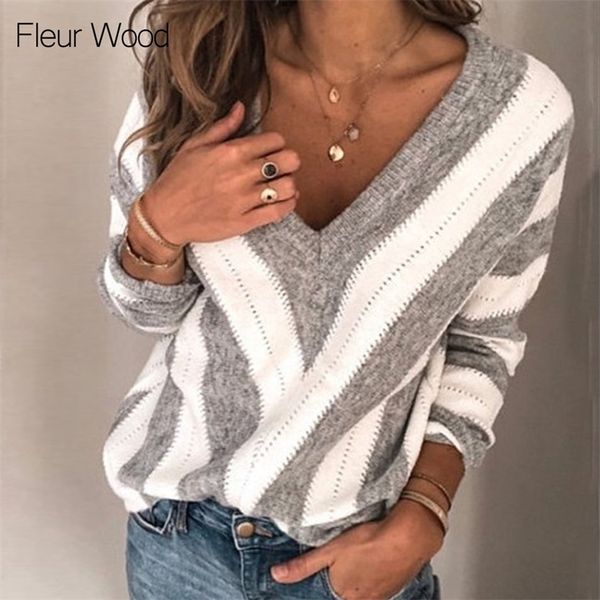 fleur wood women sweater v-neck spring autumn thin sweater pullover casual female long sleeve and shirt blusas de mujer 201225, White;black
fleur wood women sweater v-neck spring autumn thin sweater pullover casual female long sleeve and shirt blusas de mujer 201225, White;black