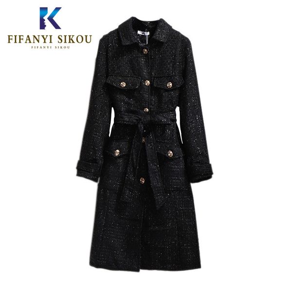 oversized wool blend coat women winter coat loose plus size long trench coat thick warm overcoat female with belt lj201110, Black
oversized wool blend coat women winter coat loose plus size long trench coat thick warm overcoat female with belt lj201110, Black