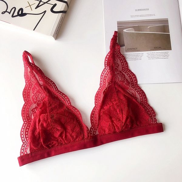 wriufred triangle cup wire comfort bra lace sleepwear women plus size bras ladies underwear deep v push up bralette y200415, Red;black
wriufred triangle cup wire comfort bra lace sleepwear women plus size bras ladies underwear deep v push up bralette y200415, Red;black