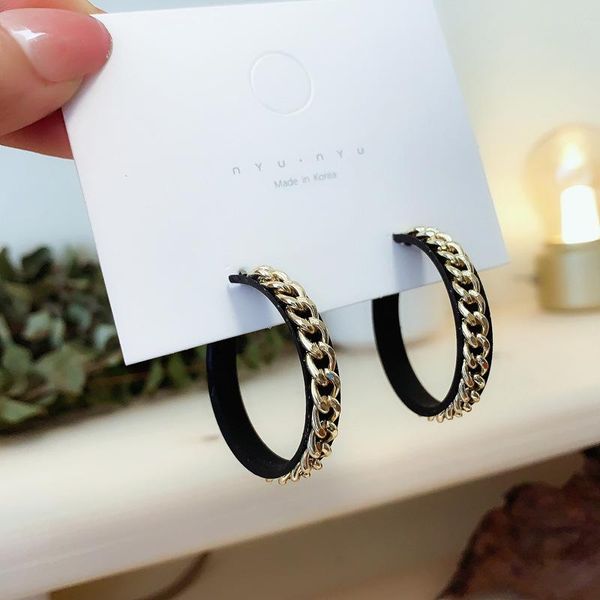 High Sense Earrings Temperament Hoop Earring Female New Design Metal Chain Earrings Woman Accessories, Golden;silver
High Sense Earrings Temperament Hoop Earring Female New Design Metal Chain Earrings Woman Accessories, Golden;silver