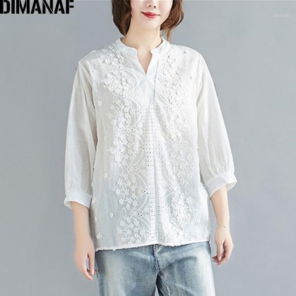 dimanaf summer plus size blouse shirts women clothing lace floral solid jacquard elegant office lady tunic casual loose1, White
dimanaf summer plus size blouse shirts women clothing lace floral solid jacquard elegant office lady tunic casual loose1, White