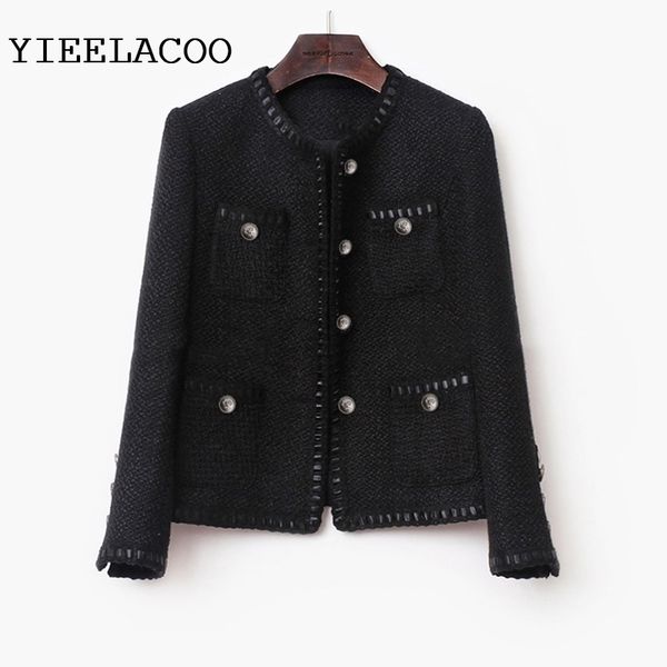 black tweed women jacket spring / autumn / winter woolen coat new wool classic jacket ladies 201030, Black;brown
black tweed women jacket spring / autumn / winter woolen coat new wool classic jacket ladies 201030, Black;brown