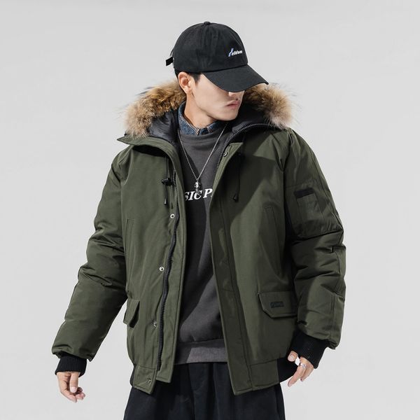 coyote winter fur manteaus men camouflage outerwear hooded fourrure jacket hiver parka down fur collar coat canada doudoune xinuw, Black
coyote winter fur manteaus men camouflage outerwear hooded fourrure jacket hiver parka down fur collar coat canada doudoune xinuw, Black