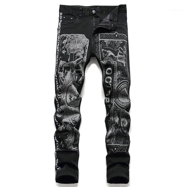 men's 2021 autumn spring winter ripped street hip hop punk stretch bike jeans trendy holes straight denim trouers drop shipping1, Blue
men's 2021 autumn spring winter ripped street hip hop punk stretch bike jeans trendy holes straight denim trouers drop shipping1, Blue