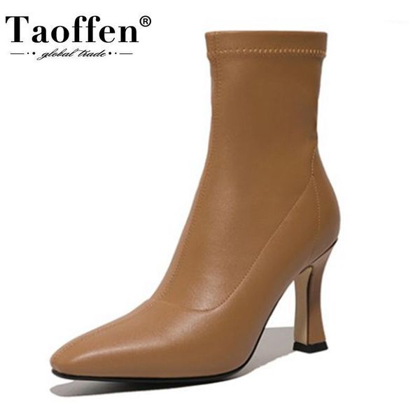boots taoffen women leather ankle fashion thick high heel winter shoes warm short boot office lady footwear size 34-391, Black
boots taoffen women leather ankle fashion thick high heel winter shoes warm short boot office lady footwear size 34-391, Black