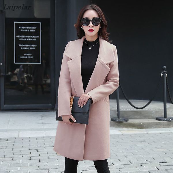 new women's loose single breasted v neck turn down collar basic cashmere coat female winter jacket parka for autumn, Black
new women's loose single breasted v neck turn down collar basic cashmere coat female winter jacket parka for autumn, Black