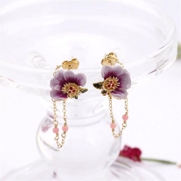 dangle & chandelier temperament chains tassel earrings 2021 fashion sweet purple flower luxury wedding stud earring enamel jewelry, Silver
dangle & chandelier temperament chains tassel earrings 2021 fashion sweet purple flower luxury wedding stud earring enamel jewelry, Silver