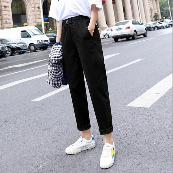 spring casual pants women's pants 2021 new spring mid-waist loose nine-point harem plus size women's trousers, Black;white
spring casual pants women's pants 2021 new spring mid-waist loose nine-point harem plus size women's trousers, Black;white