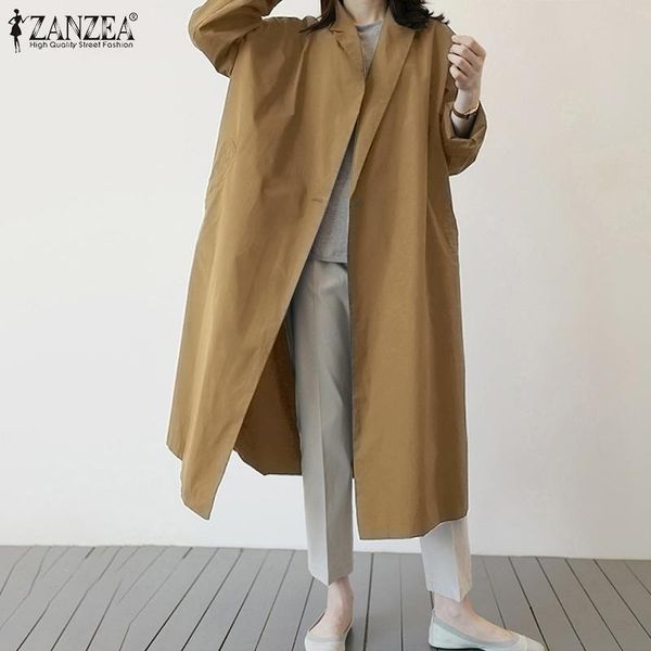 women's trench coats zanzea oversized 2021 fashion ladies single-button coat autumn casual solid cloak lapel windbreaker plus size 5xl, Tan;black
women's trench coats zanzea oversized 2021 fashion ladies single-button coat autumn casual solid cloak lapel windbreaker plus size 5xl, Tan;black