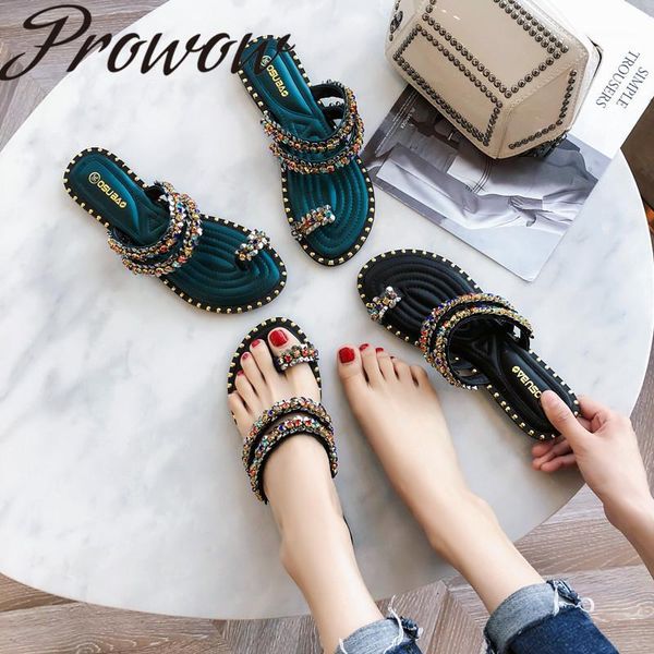 slippers prowow 2021 fashion women's shoes flat open toe flops1, Black
slippers prowow 2021 fashion women's shoes flat open toe flops1, Black