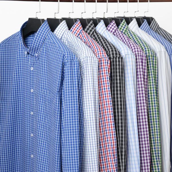 men's casual shirts plus size business long sleeve shirt 2021 autumn loose cotton plaid male brand 5xl 6xl 7xl 8xl 10xl 12xl, White;black
men's casual shirts plus size business long sleeve shirt 2021 autumn loose cotton plaid male brand 5xl 6xl 7xl 8xl 10xl 12xl, White;black