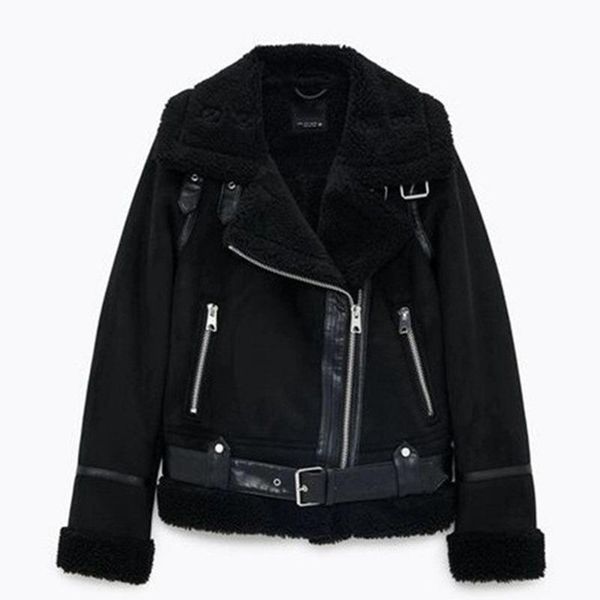 faux fur leather jacket women wool coat winter thick motorcycle jackets vintage suede lambswool coats loose outwear women jacket, Black
faux fur leather jacket women wool coat winter thick motorcycle jackets vintage suede lambswool coats loose outwear women jacket, Black