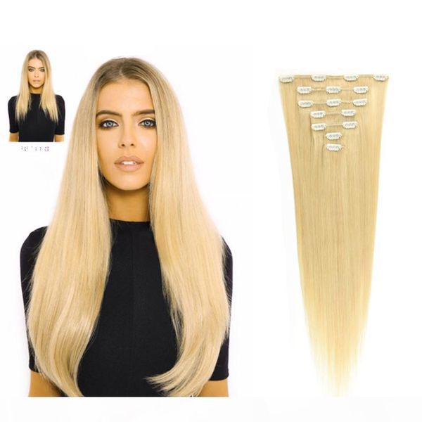 чистая клип remy девственницы бразильские волосы в расширениях 220g full head клип в бразильском extensions волос # 613 # 60 зажим в человеч, Black
чистая клип remy девственницы бразильские волосы в расширениях 220g full head клип в бразильском extensions волос # 613 # 60 зажим в человеч, Black