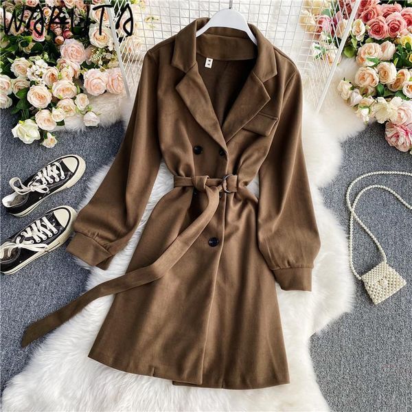 wakuta winter elegant wool coat women black long coats sashes slim waist notched vintage woolen overcoat office lady outwear1
wakuta winter elegant wool coat women black long coats sashes slim waist notched vintage woolen overcoat office lady outwear1