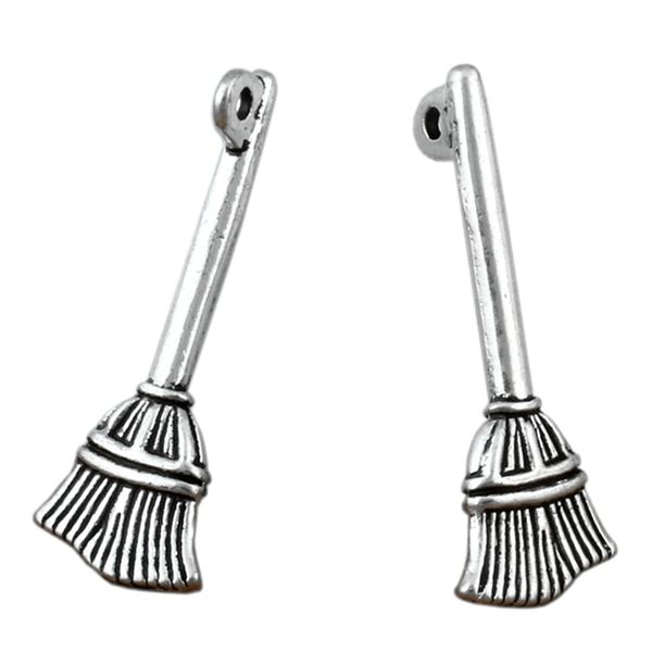 100pcs halloween witch broom charms pendants for jewelry making bracelet necklace findings 10 x 28mm, Bronze;silver
100pcs halloween witch broom charms pendants for jewelry making bracelet necklace findings 10 x 28mm, Bronze;silver