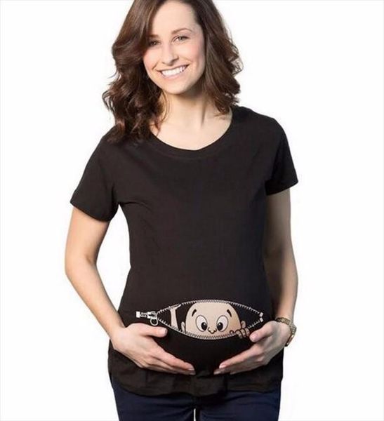 2020 summer baby peeking out print pregnancy women t shirt fashion harajuku clothing pink funny hip hop streetwear homme, White
2020 summer baby peeking out print pregnancy women t shirt fashion harajuku clothing pink funny hip hop streetwear homme, White