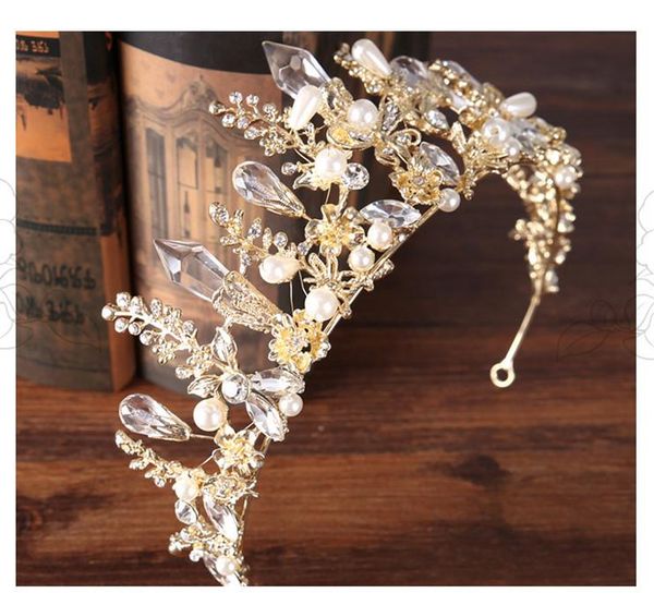 2021 new baroque bridal crystal crown wedding hair accessories princess tiaras, Golden;silver
2021 new baroque bridal crystal crown wedding hair accessories princess tiaras, Golden;silver