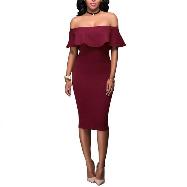 summer dress party women off shoulder layered flounce ruffle midi bodycon dress vestido de mulher 2021, Black;gray
summer dress party women off shoulder layered flounce ruffle midi bodycon dress vestido de mulher 2021, Black;gray