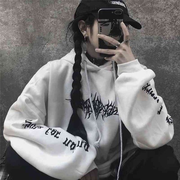 women hoodies loose sweatshirt streetwear black white knitted hooded female print women korean fashion harajuku goth
women hoodies loose sweatshirt streetwear black white knitted hooded female print women korean fashion harajuku goth