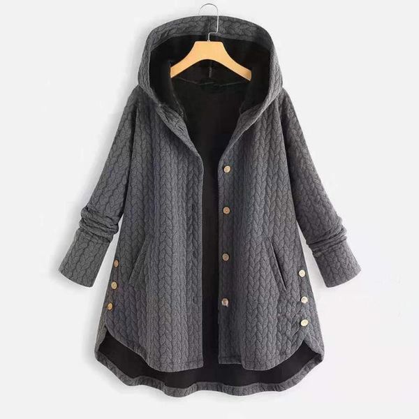 2020 ladies fashion new solid color hooded single breasted women's cotton jacket casual mid-length irregular1, Black;brown
2020 ladies fashion new solid color hooded single breasted women's cotton jacket casual mid-length irregular1, Black;brown