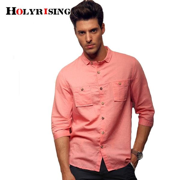 men's casual shirts holyrising men shirt pink linen cropped sleeve cotton summer s-2xl 19159, White;black
men's casual shirts holyrising men shirt pink linen cropped sleeve cotton summer s-2xl 19159, White;black