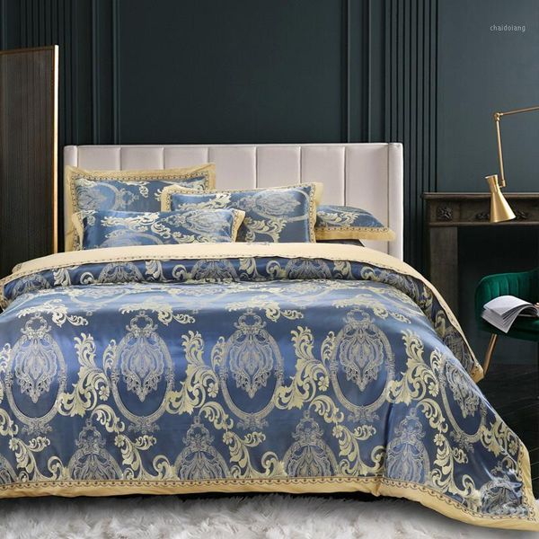 4pcs sateen cotton jacquard duvet cover set europe blue white paisley bedding sets comforter cover flat bed sheet pillowcases1
4pcs sateen cotton jacquard duvet cover set europe blue white paisley bedding sets comforter cover flat bed sheet pillowcases1