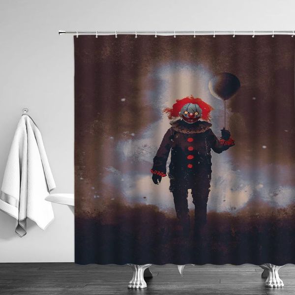 terror clown bathroom curtain horror print waterproof polyester fabric bath shower curtain bathing cover bathtub decor
terror clown bathroom curtain horror print waterproof polyester fabric bath shower curtain bathing cover bathtub decor
