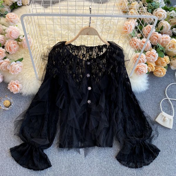 2021 new female singiny solid lace blouse spring the puff neck unleashes crocheted borla streetwear blouses 1i7z, White
2021 new female singiny solid lace blouse spring the puff neck unleashes crocheted borla streetwear blouses 1i7z, White