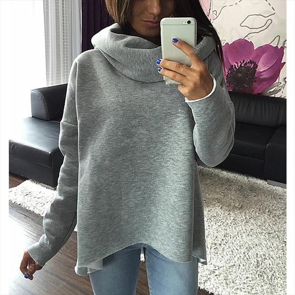 fashion turtleneck casual loose solid color autumn sweatshirt christmas clothes women hoodies scarf collar long sleeve pullovers, Black
fashion turtleneck casual loose solid color autumn sweatshirt christmas clothes women hoodies scarf collar long sleeve pullovers, Black