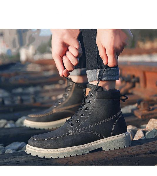platform shoes for men 2020 winter shoes outdoor ankle boots man snow boot with short plush warm footwear lace-up, Black
platform shoes for men 2020 winter shoes outdoor ankle boots man snow boot with short plush warm footwear lace-up, Black