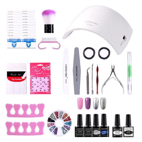 lagunamoon nail paint gel set brushes 24w 30s/60s led lamp machine enamel lacquer vernis semi permanent uv gel polish tools kit
lagunamoon nail paint gel set brushes 24w 30s/60s led lamp machine enamel lacquer vernis semi permanent uv gel polish tools kit