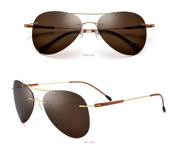 sunglasses ultralight rimless titanium alloy polarized pilot design uv400 retro driving sun glasses women men, White;black
sunglasses ultralight rimless titanium alloy polarized pilot design uv400 retro driving sun glasses women men, White;black