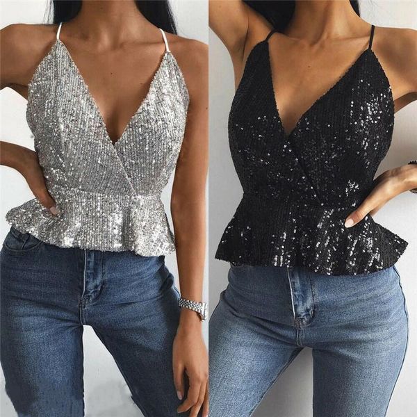 summer female crop sequins women sleeveless straps tank solid color sling slim lady camis casual silver black, White
summer female crop sequins women sleeveless straps tank solid color sling slim lady camis casual silver black, White