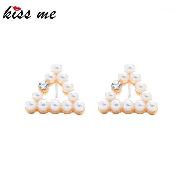 kissme delicate acrylic pearl stud earrings for women gifts gold color triangle crystal earrings new fashion jewelry accessories1, Golden;silver
kissme delicate acrylic pearl stud earrings for women gifts gold color triangle crystal earrings new fashion jewelry accessories1, Golden;silver