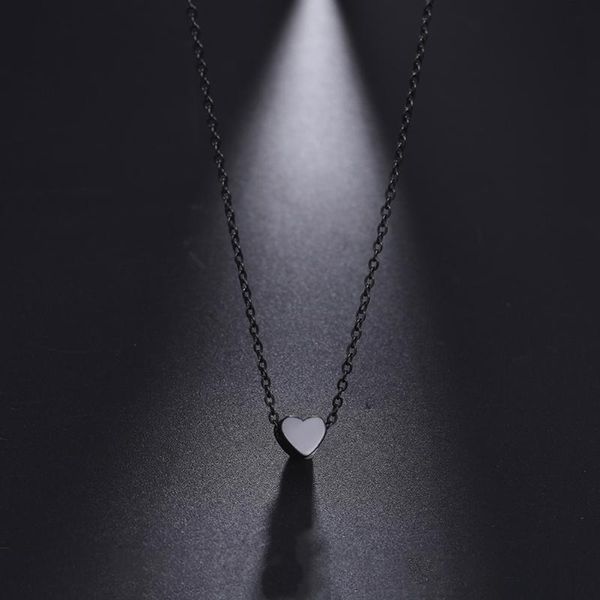 my shape punk black heart pendant necklaces for women girl stainless steel necklace choker link chain party fashion jewelry gift, Silver
my shape punk black heart pendant necklaces for women girl stainless steel necklace choker link chain party fashion jewelry gift, Silver