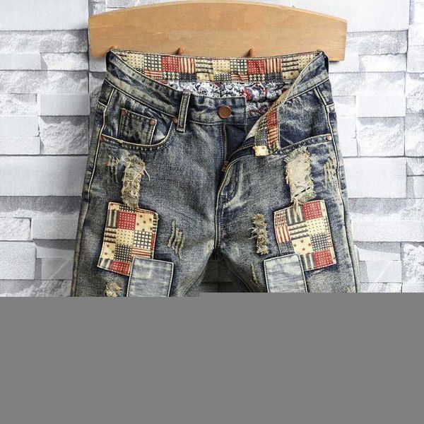 new summer men's vintage ripped patch casual denim short streetwear straight biker jeans short plus size 40 bermudas hombre1, White;black
new summer men's vintage ripped patch casual denim short streetwear straight biker jeans short plus size 40 bermudas hombre1, White;black