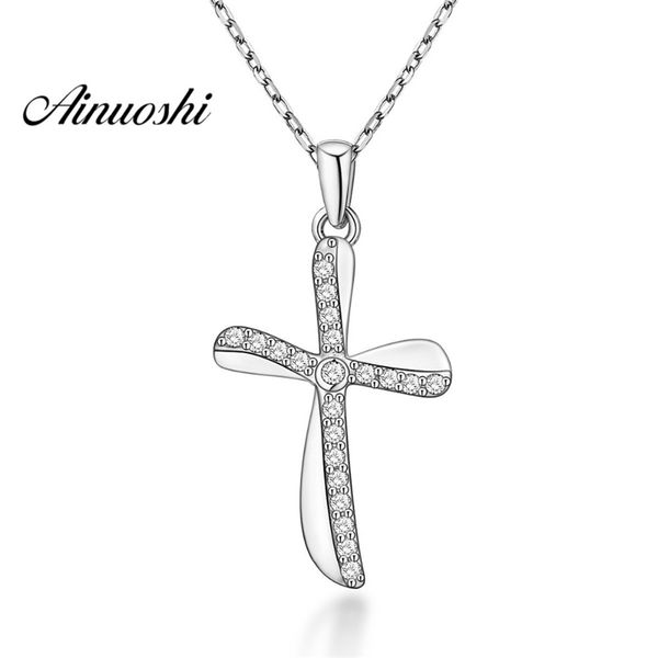 ainuoshi luxury 925 sterling silver pendant necklace for women fan blade cross long chain necklace wedding silver jewelry gifts y200107
ainuoshi luxury 925 sterling silver pendant necklace for women fan blade cross long chain necklace wedding silver jewelry gifts y200107
