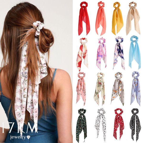 17km fashion floral print scrunchies solid long ribbon for women ponytail scarf sweet elastic band hair accessories
17km fashion floral print scrunchies solid long ribbon for women ponytail scarf sweet elastic band hair accessories