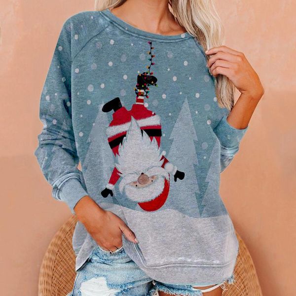 ladies' hoodie women ladies fashion christmas print round neck long sleeve sweatshirt hauts pour dames de mujer c50, Black
ladies' hoodie women ladies fashion christmas print round neck long sleeve sweatshirt hauts pour dames de mujer c50, Black