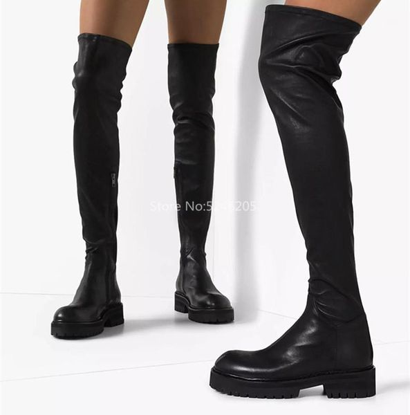 boots over the knee leather soft stretch thigh high women med heeled street fashion cool ladies zip side1, Black
boots over the knee leather soft stretch thigh high women med heeled street fashion cool ladies zip side1, Black