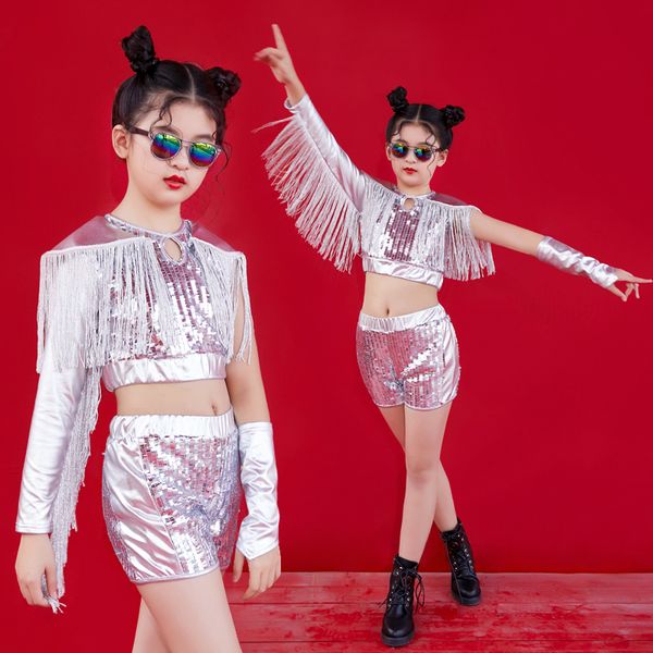 kids silver performance costume girls stage clothes fringe sequin jazz dance costume hip hop clothes silver pants suit 671, Black;red
kids silver performance costume girls stage clothes fringe sequin jazz dance costume hip hop clothes silver pants suit 671, Black;red