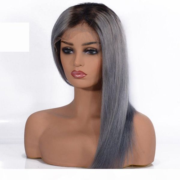 brazilian straight ombre gray lace front human hair hair wigs two tone 1b grey glueless lace wig for women, Black;brown
brazilian straight ombre gray lace front human hair hair wigs two tone 1b grey glueless lace wig for women, Black;brown