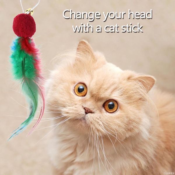 durability funny bite squeak toys 12pcs pompom feather for cat teasing stick kitten teaser ball replacement toys
durability funny bite squeak toys 12pcs pompom feather for cat teasing stick kitten teaser ball replacement toys