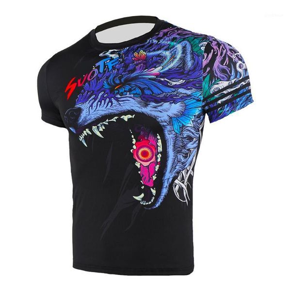 running jerseys soutf summer roaring wolf breathable sport t-shirt outdoor jogging exercise clothing compression shirt men short sleeve1, Black;blue
running jerseys soutf summer roaring wolf breathable sport t-shirt outdoor jogging exercise clothing compression shirt men short sleeve1, Black;blue