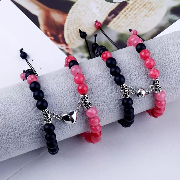 fashion 2pcs/set natural stone beads yoga strand bracelet for lovers distance magnet couple bracelets healing friendship jewelry, Black
fashion 2pcs/set natural stone beads yoga strand bracelet for lovers distance magnet couple bracelets healing friendship jewelry, Black