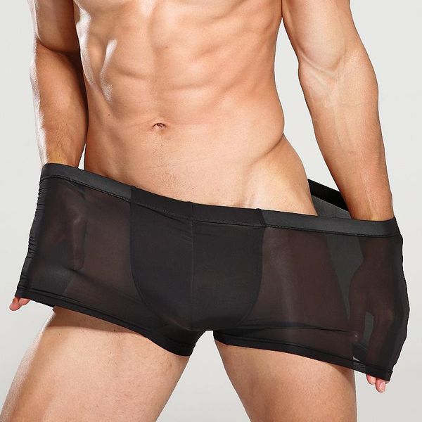 underpants product pure color ice silk underwear water-absorbent breathable transparent summer men's boxer briefs, Black;white
underpants product pure color ice silk underwear water-absorbent breathable transparent summer men's boxer briefs, Black;white