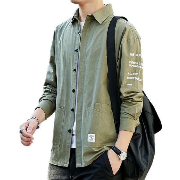 men's casual shirts long sleeve shirt front patch chest pocket male business regular-fit button-down collar thick work, White;black
men's casual shirts long sleeve shirt front patch chest pocket male business regular-fit button-down collar thick work, White;black